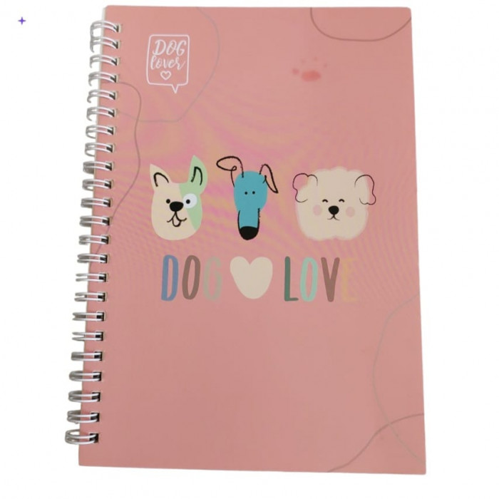 Caderno P DOG  rosa