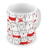 Caneca Natal Gatos Papai Noel