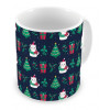 Caneca Natal Gatos e Arvores