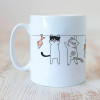 Caneca Gatos Agarradinhos