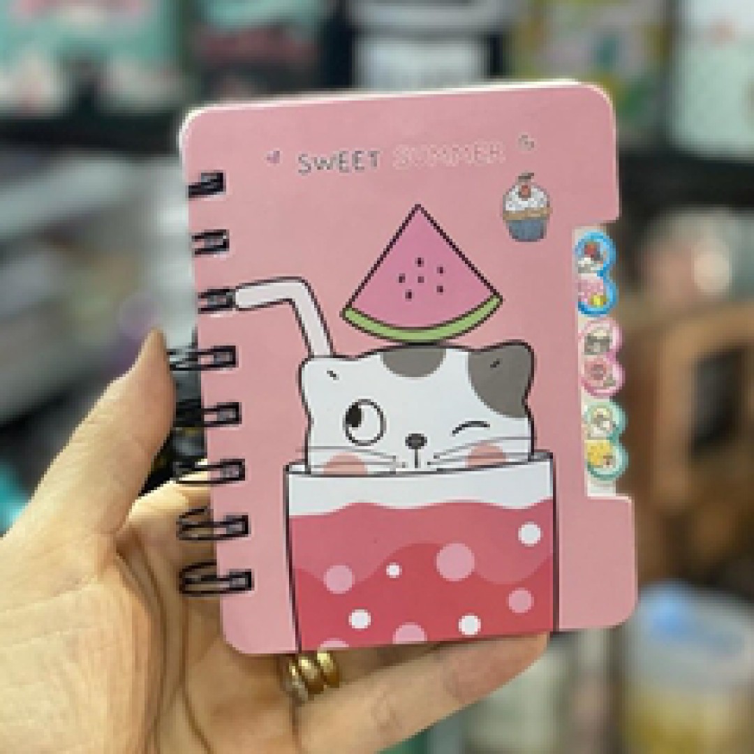Caderninho de Anotações Gato Sweet Melancia