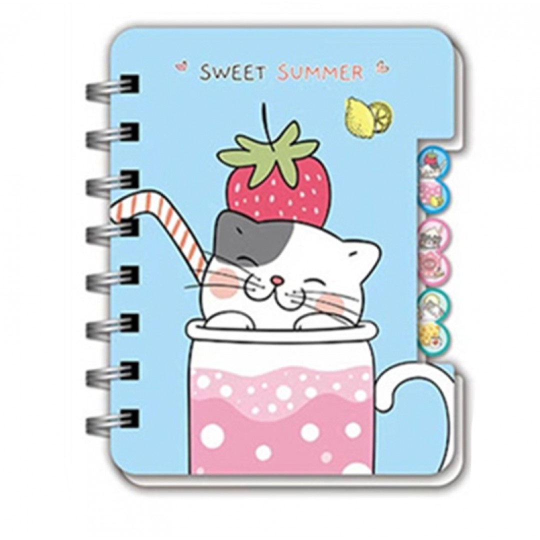 Caderninho de Anotações Gato Sweet Morango
