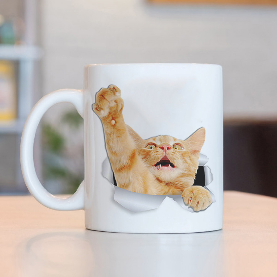 1 Peça Gato Preto, Pegada De Pata, Gatinho, Caneca De Gato, Tapete De Mouse  Impresso Em 3d Para Jogos 30x60cm