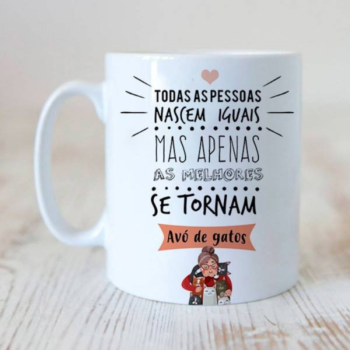 Caneca Apenas As Melhores Se Tornam Avós De Gatos