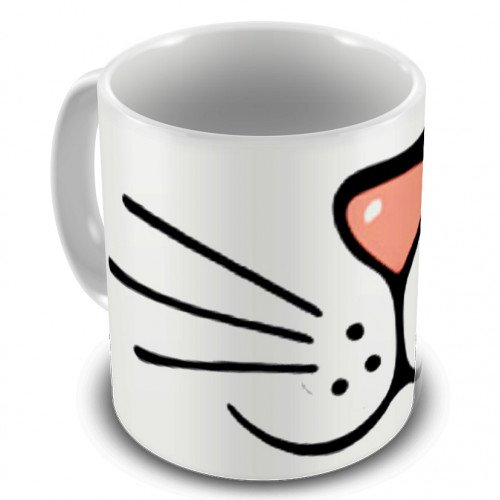 Caneca bigode de gato