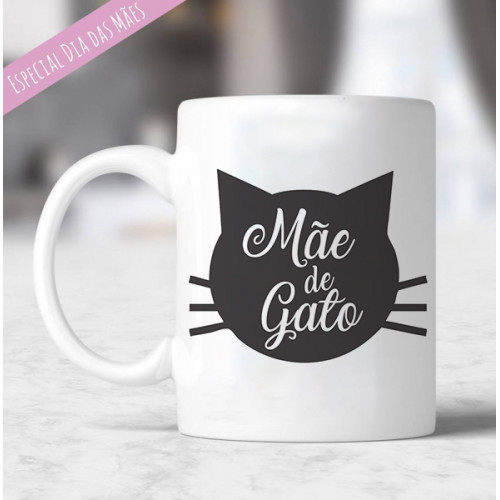 Caneca Carinha De Gato Mãe