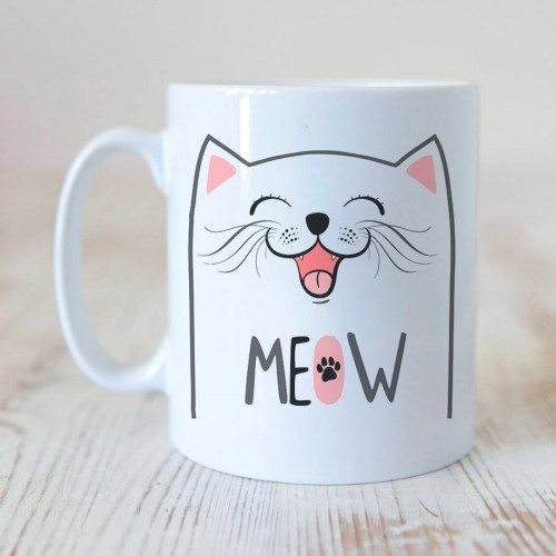 Caneca Cat Meow Smile