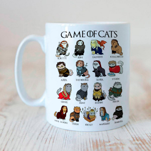 Caneca Game Of Cats Personagens