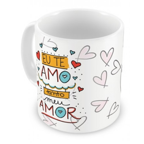 Caneca Gatinho Eu te amo tanto Meu Amor