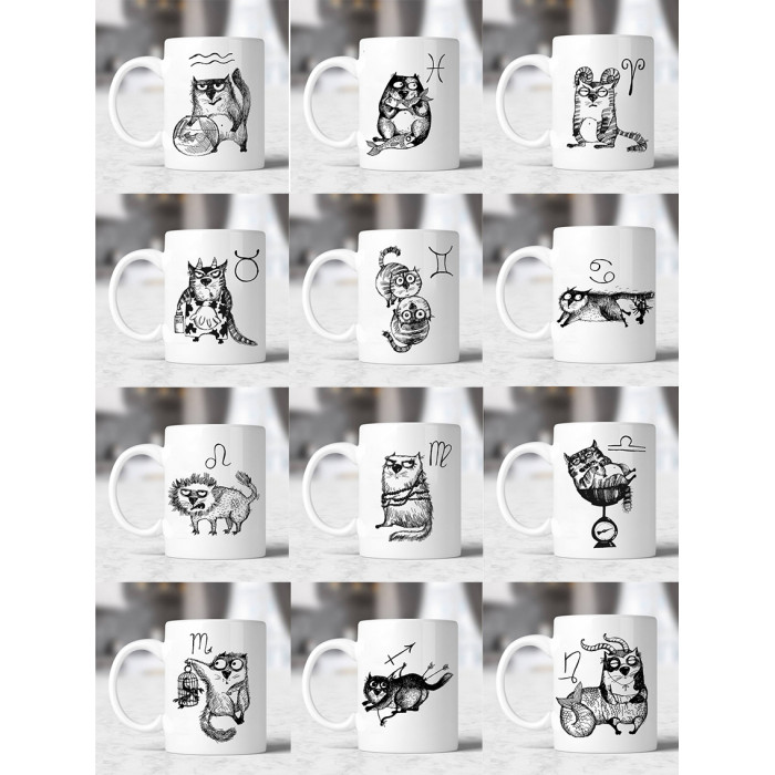 Caneca Gato Signos