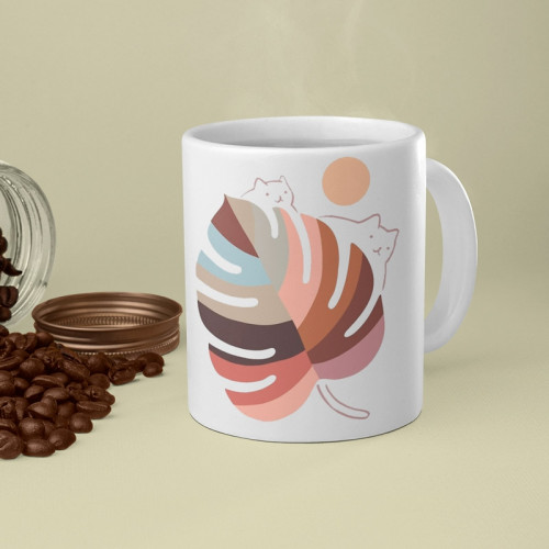Caneca Gatos Color Costela