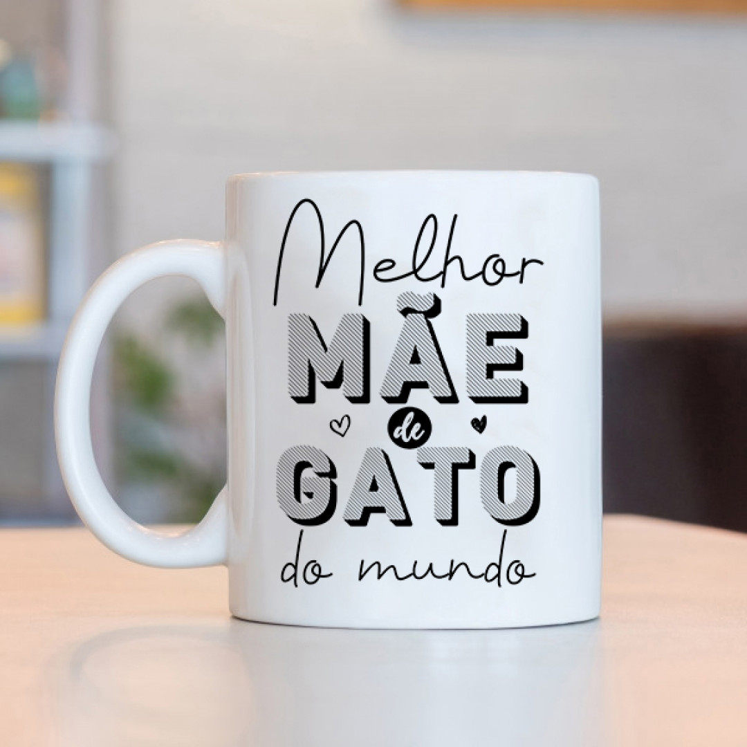 Caneca Melhor Mãe de Gato do Mundo