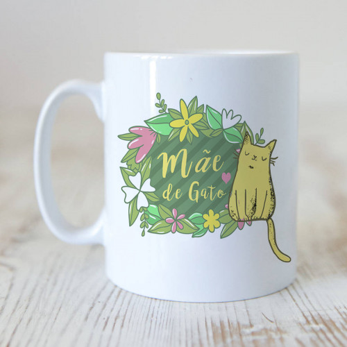 Caneca Mãe De Gato Primavera