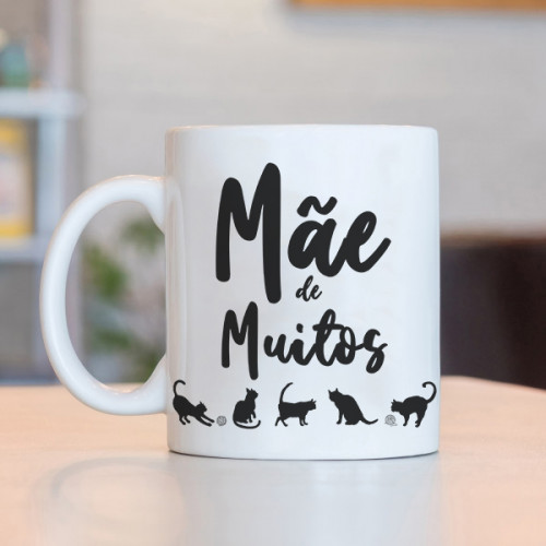 Caneca Mãe de Muitos Gatos