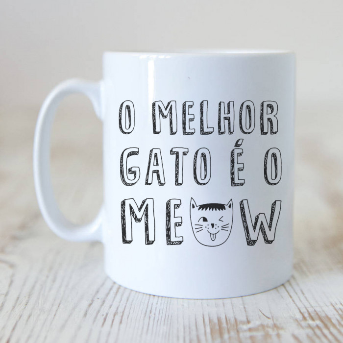 Caneca O Melhor Gato E O Meow