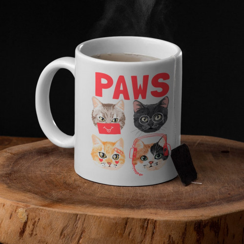 Caneca Paws Cats