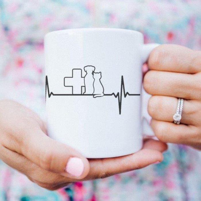 Caneca Veterinária Freqüência de amor