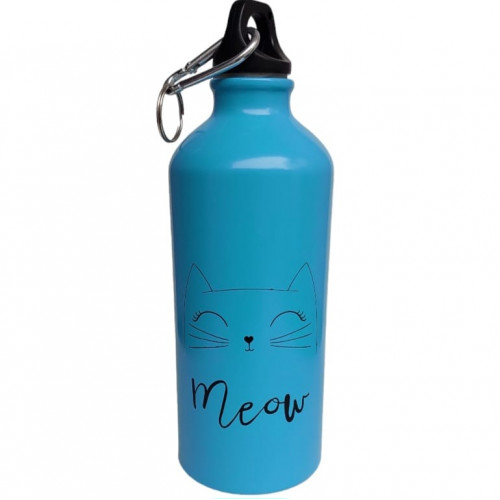 Garrafa Squeeze Alumínio 500ml  gatinha meow