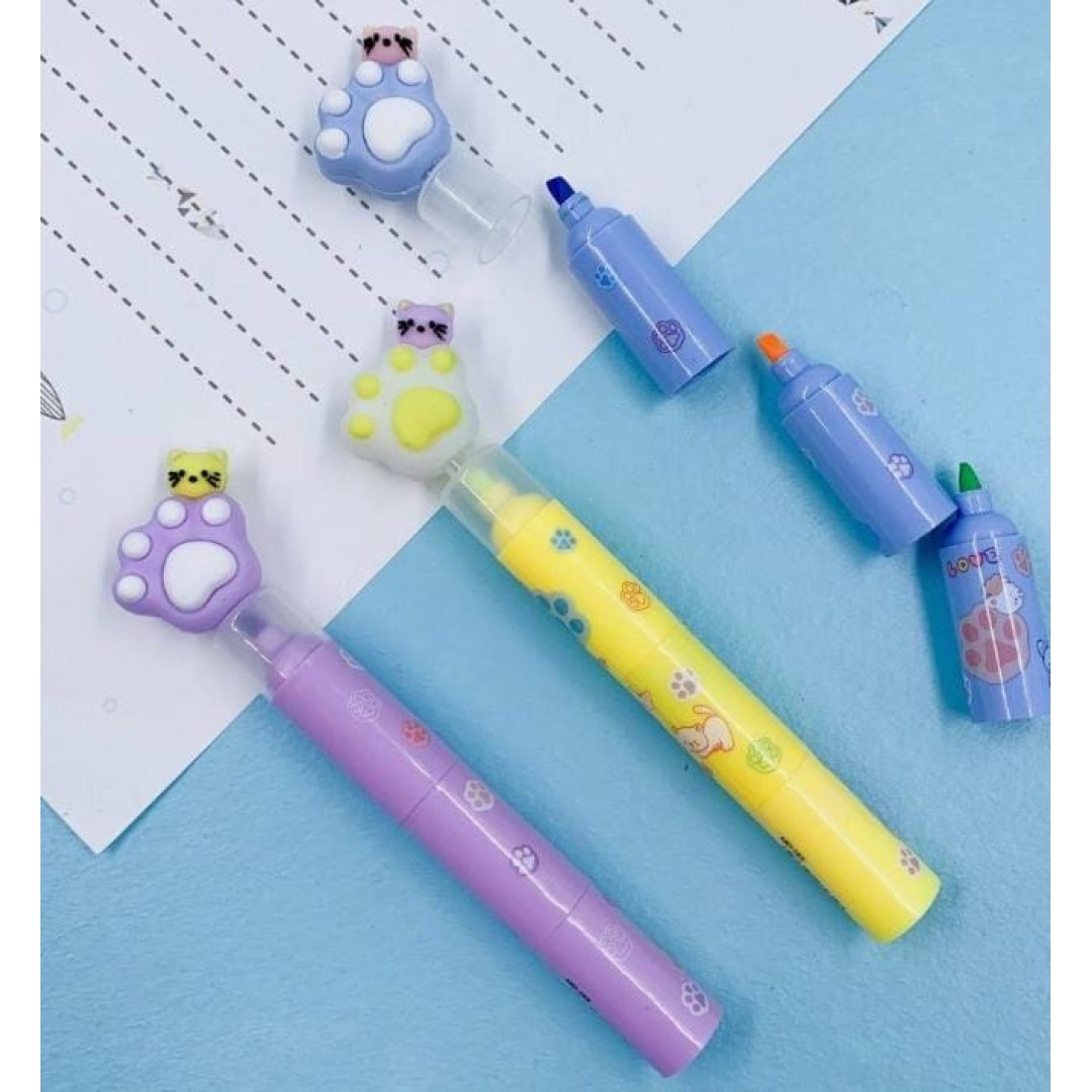 Marca Texto Patinha e Gato