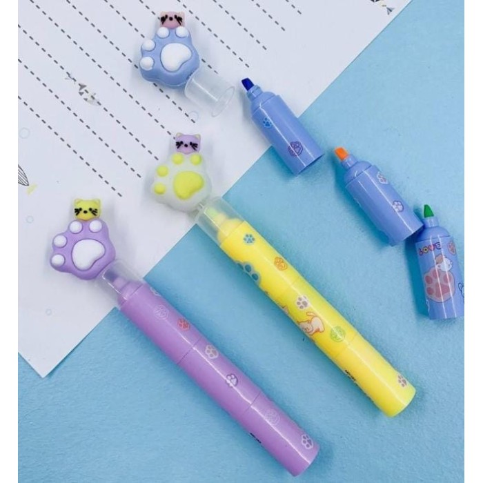Marca Texto Patinha e Gato
