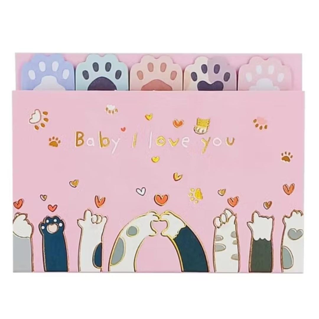 Bloco de anotação patinha auto adesivo