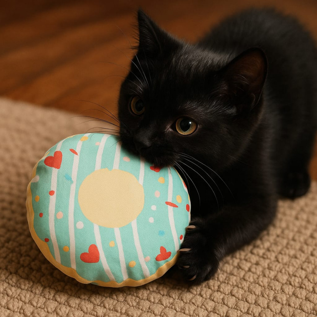 Donuts verde  recheado com cat nip