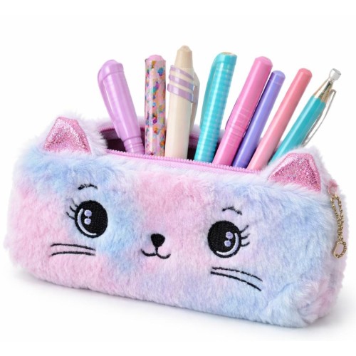 Estojo pelúcia gatinha algodão 