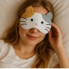 Máscara para Dormir Relaxar com gel Gata Tricolor