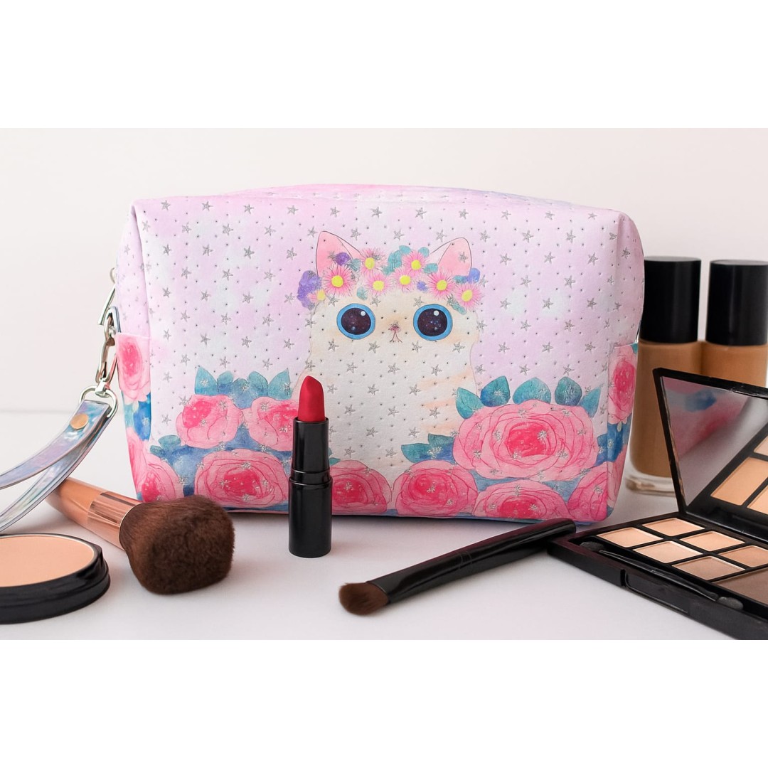 Nécessaire  estojo  gata Primavera