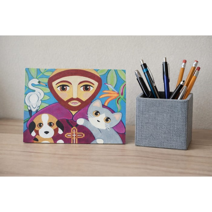 Placa francisco gato e cachorro