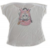 Blusa canoa gata na mochila
