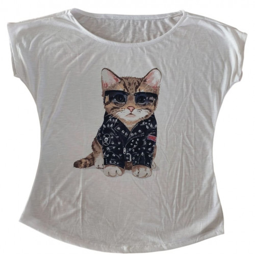 Blusa canoa gato  P,M,G