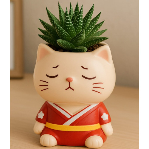 Vaso cachepot de Gatinho para Plantas