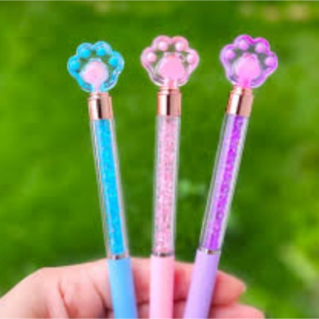 Caneta Patinha Cristal Glitter