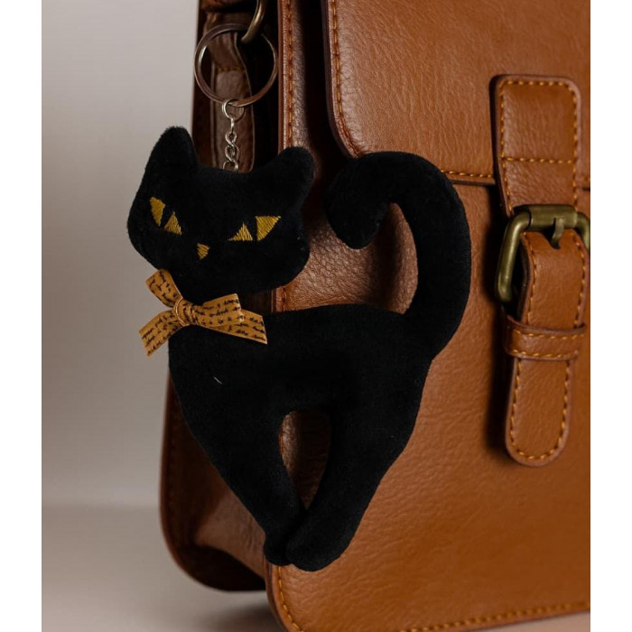 Chaveiro  gata Pelúcia branco ou preto