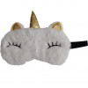 Máscara para Dormir e Relaxar com gel Gatinho Unicórnio 