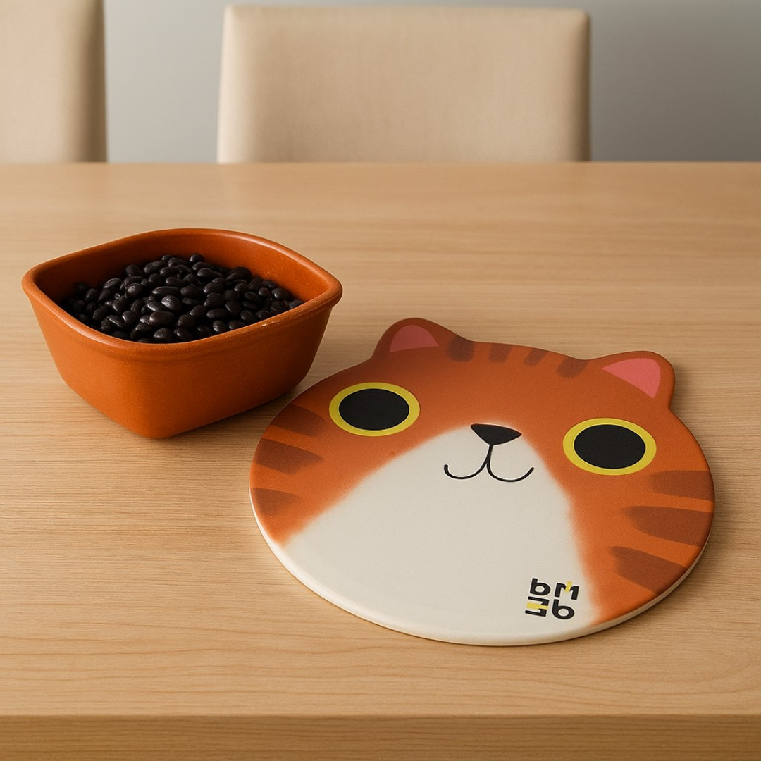 Descanso de Panela  Gatinho Laranja